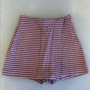 ZARA Skort | Pink Plaid | Small